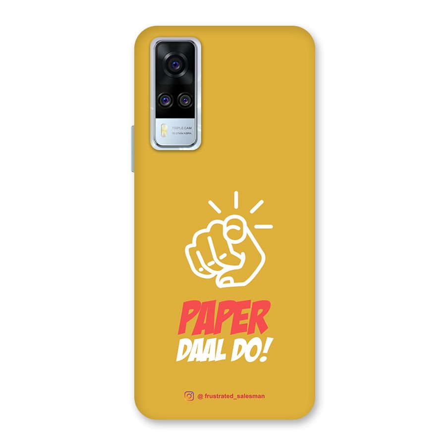 Paper Daal Do Mustard Yellow Back Case for Vivo Y31