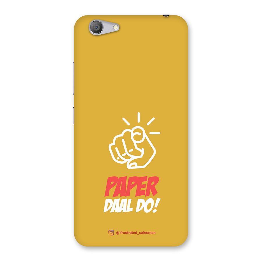 Paper Daal Do Mustard Yellow Back Case for Vivo Y53