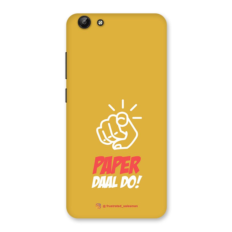 Paper Daal Do Mustard Yellow Back Case for Vivo Y69