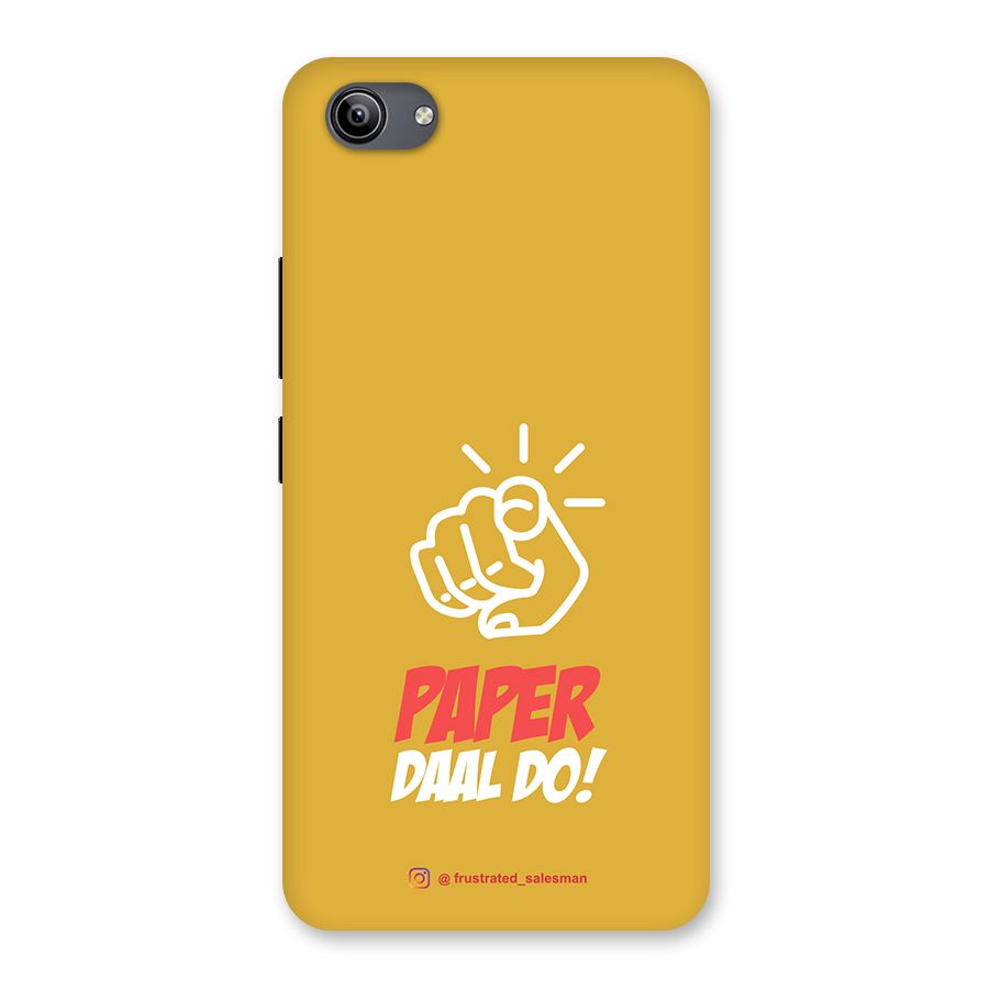 Paper Daal Do Mustard Yellow Back Case for Vivo Y81i