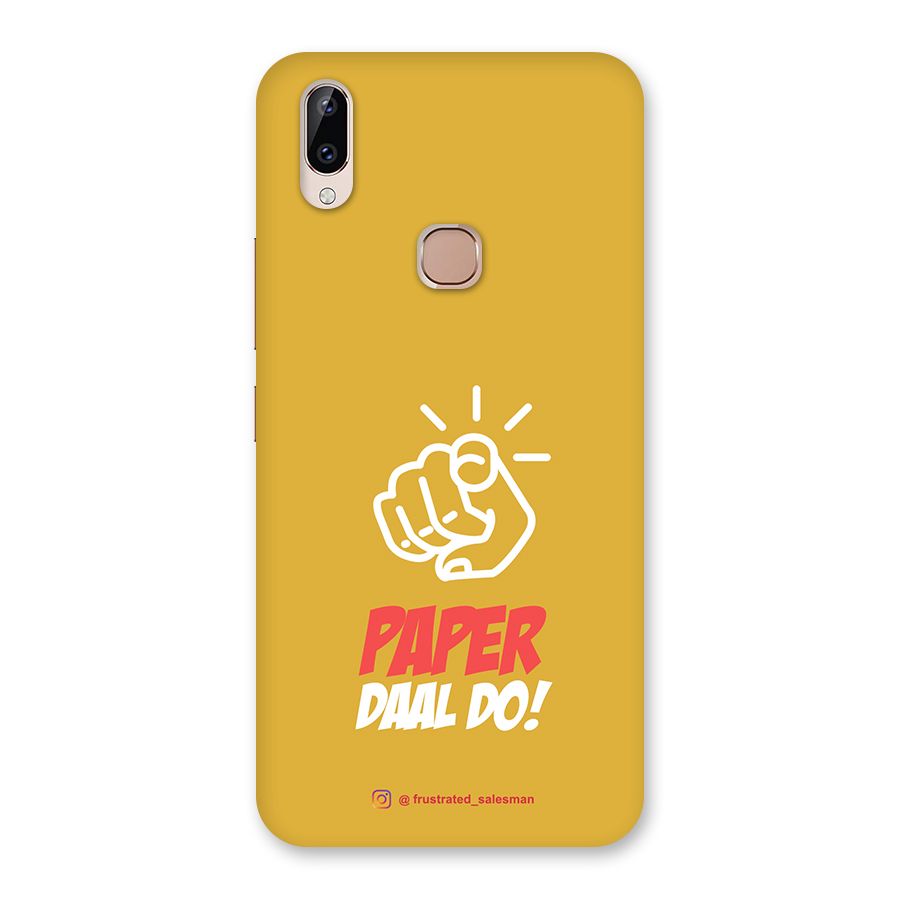 Paper Daal Do Mustard Yellow Back Case for Vivo Y83 Pro