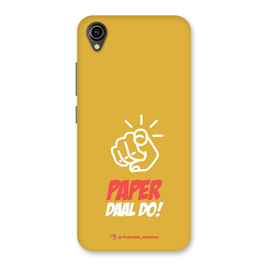 Paper Daal Do Mustard Yellow Back Case for Vivo Y90