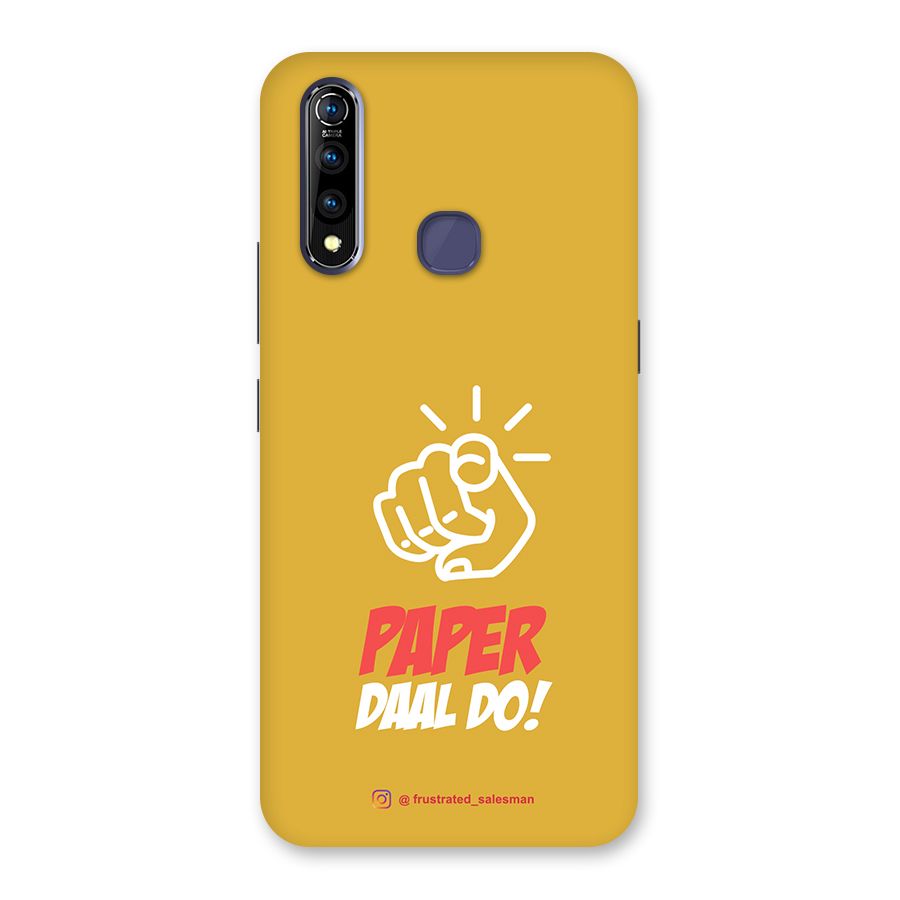Paper Daal Do Mustard Yellow Back Case for Vivo Z1 Pro