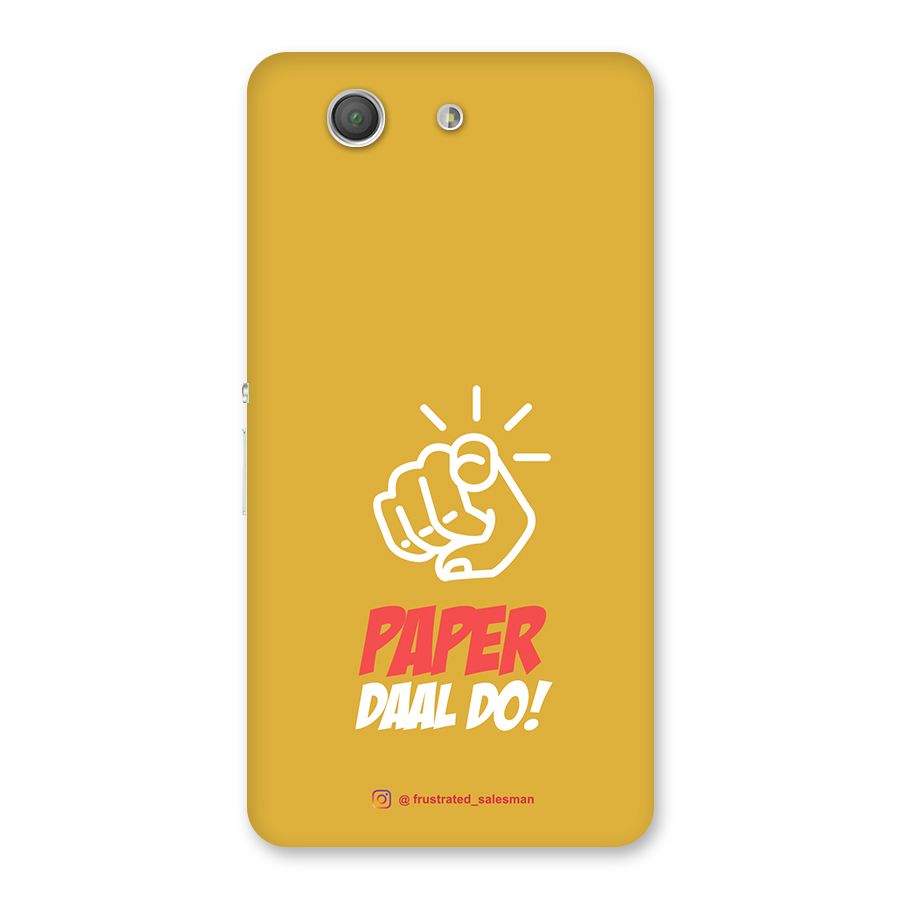 Paper Daal Do Mustard Yellow Back Case for Xperia Z3 Compact