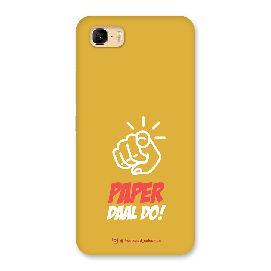 Paper Daal Do Mustard Yellow Back Case for Zenfone 3s Max