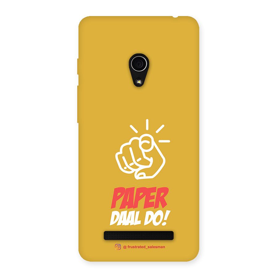 Paper Daal Do Mustard Yellow Back Case for Zenfone 5
