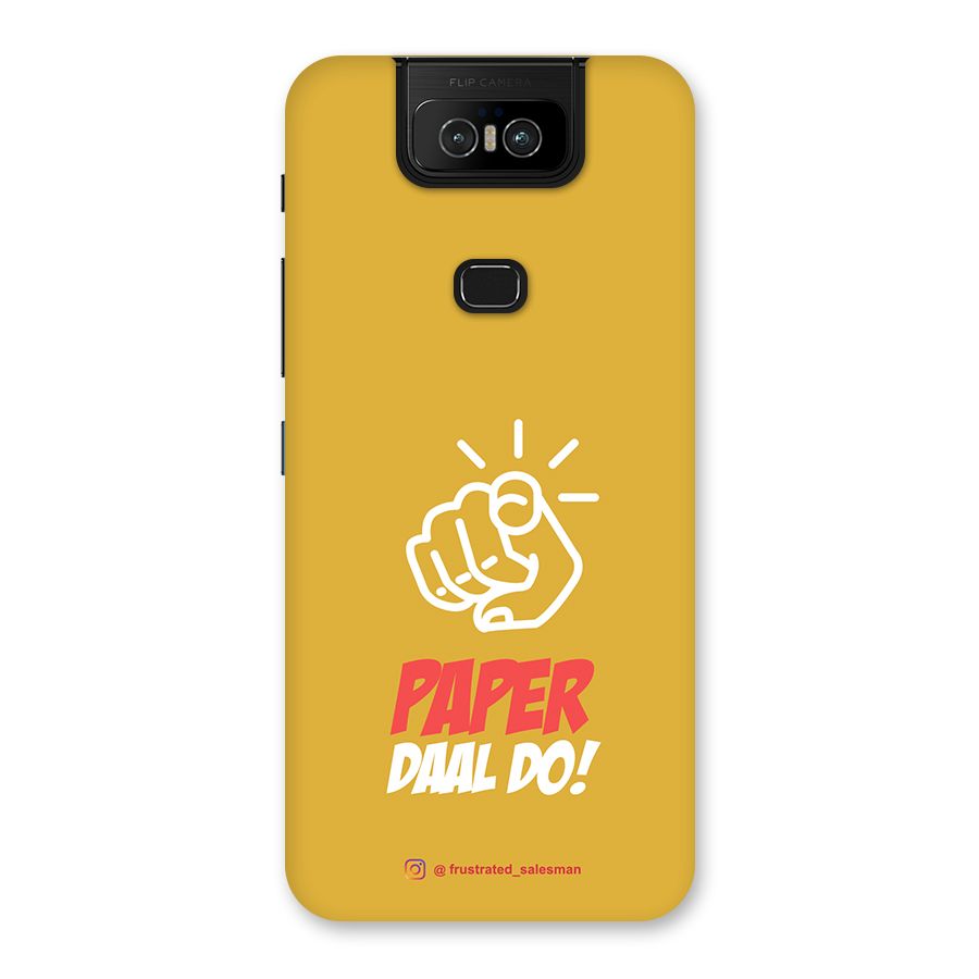 Paper Daal Do Mustard Yellow Back Case for Zenfone 6z