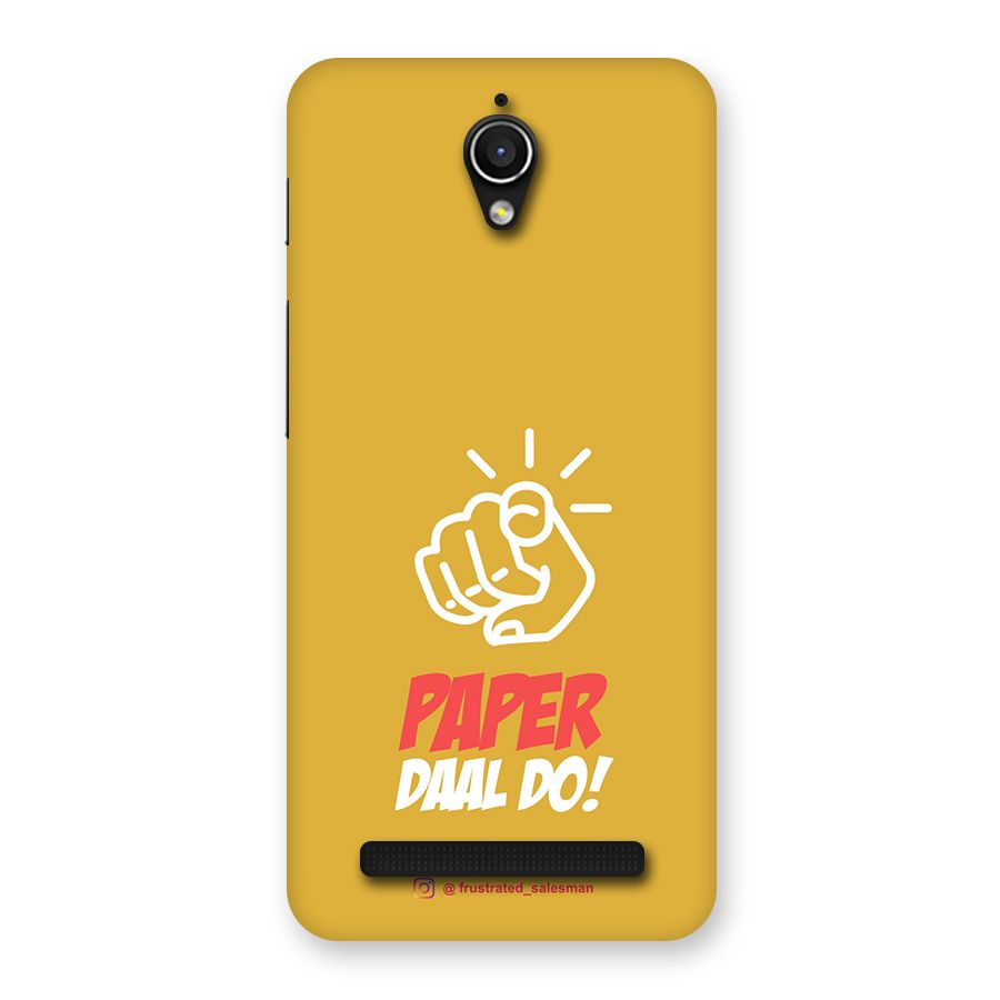 Paper Daal Do Mustard Yellow Back Case for Zenfone Go