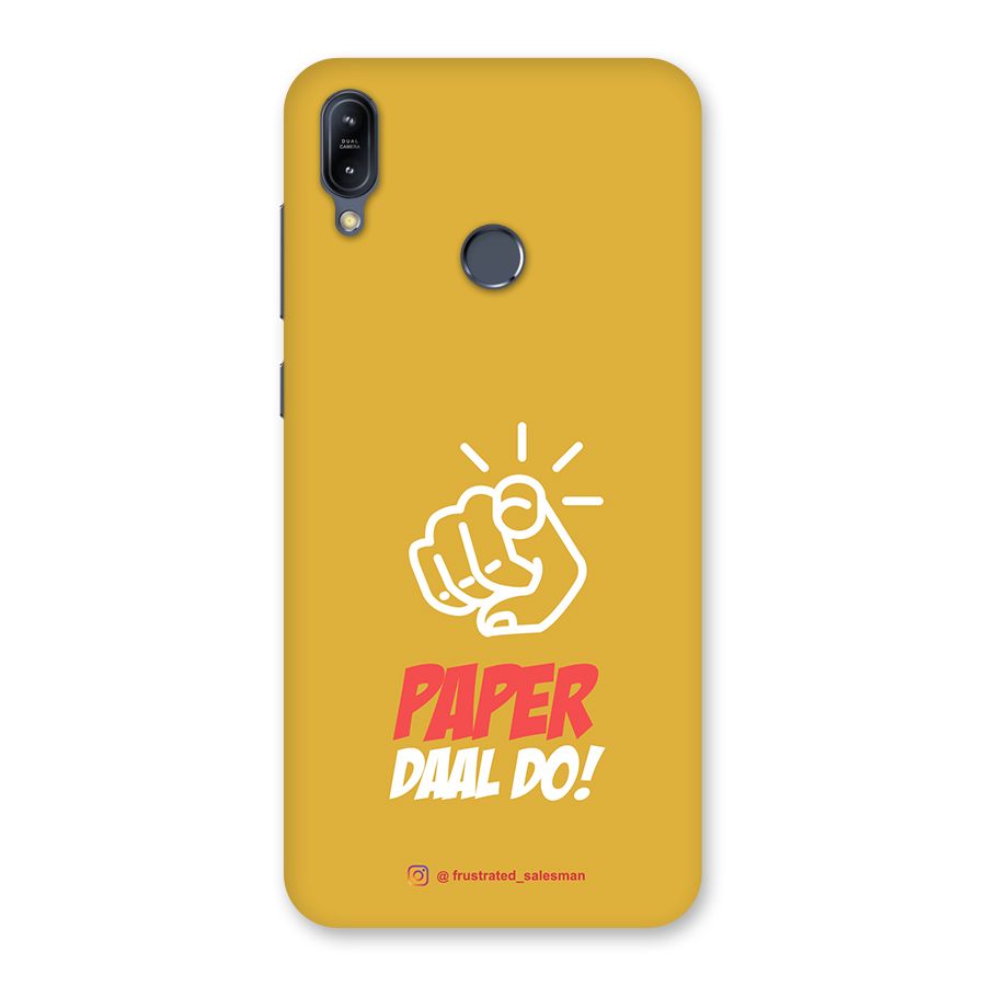 Paper Daal Do Mustard Yellow Back Case for Zenfone Max M2