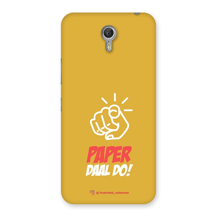 Paper Daal Do Mustard Yellow Back Case for Zuk Z1