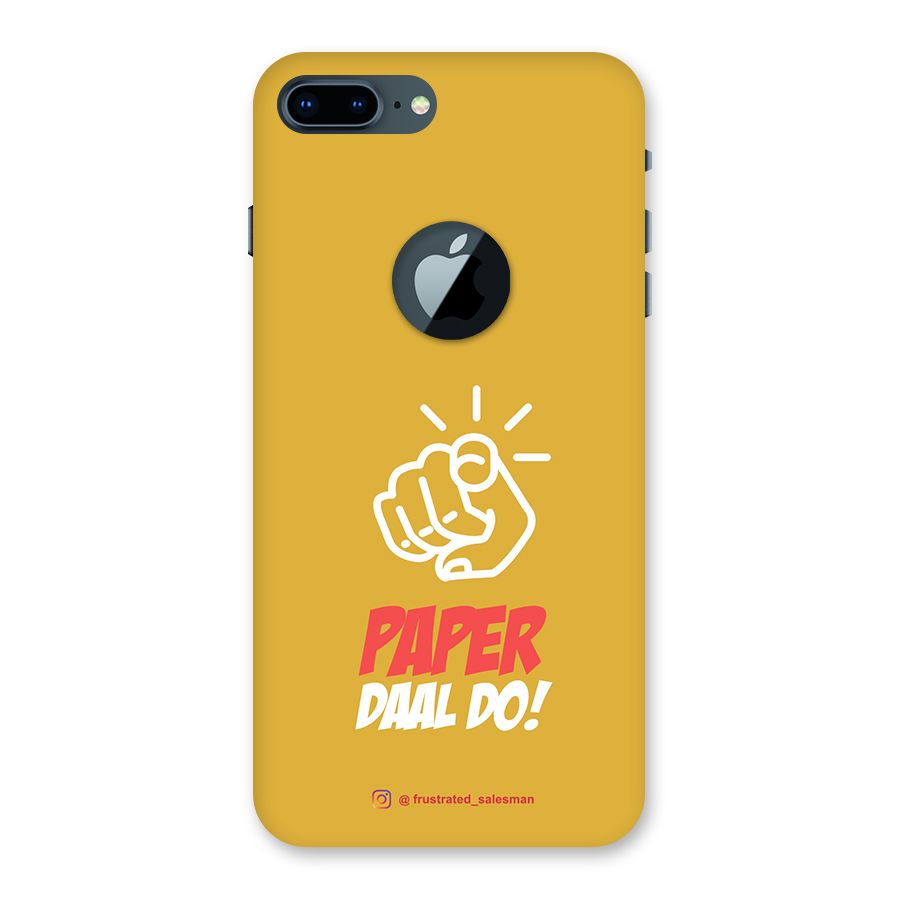 Paper Daal Do Mustard Yellow Back Case for iPhone 7 Plus Logo Cut
