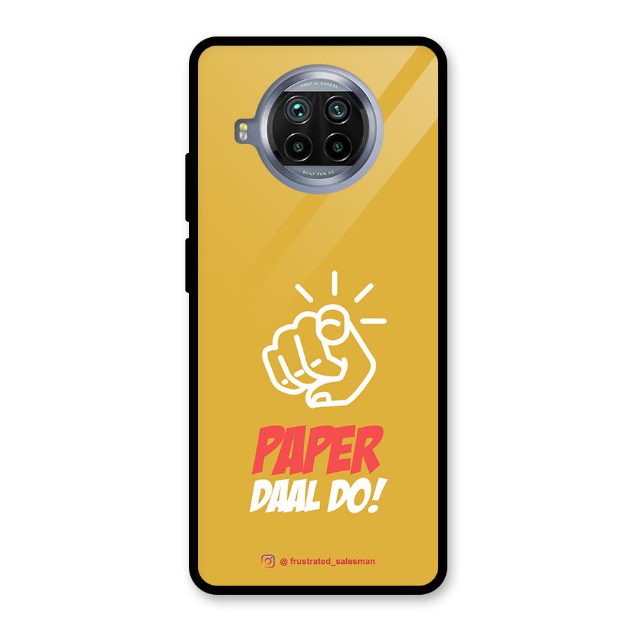 Paper Daal Do Mustard Yellow Glass Back Case for Mi 10i