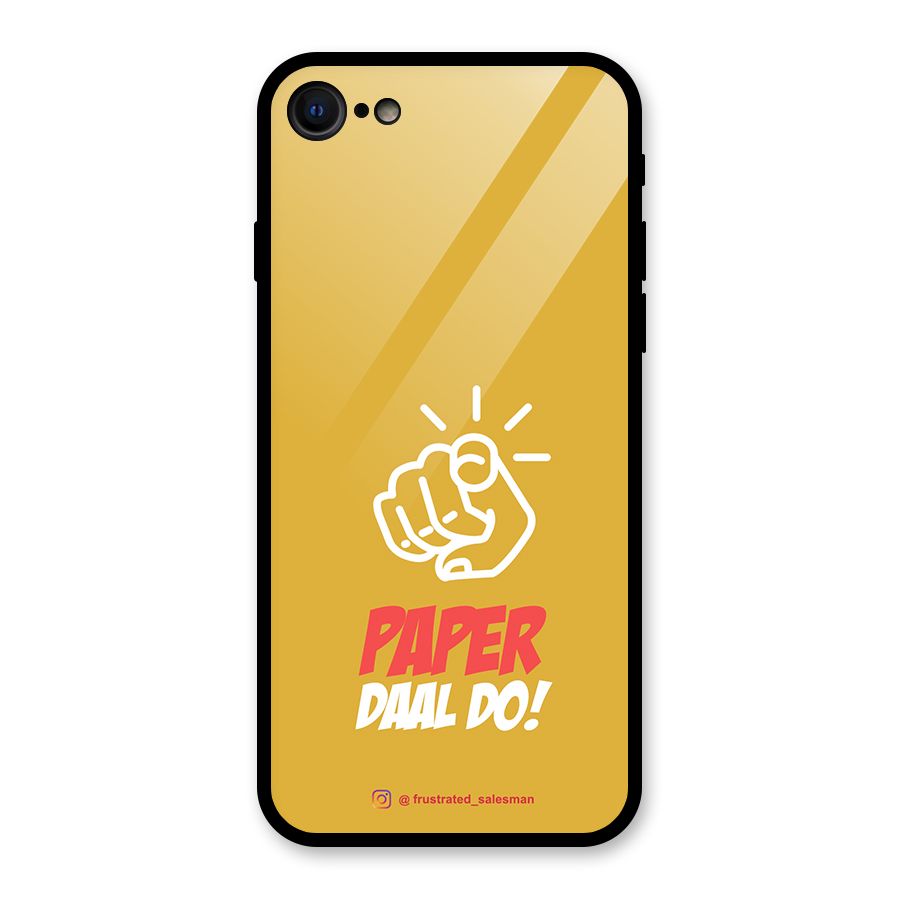 Paper Daal Do Mustard Yellow Glass Back Case for iPhone 7