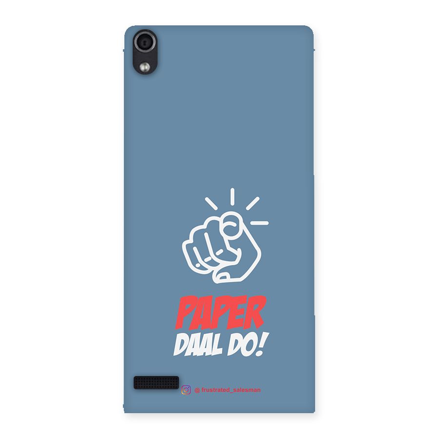 Paper Daal Do SteelBlue Back Case for Ascend P6