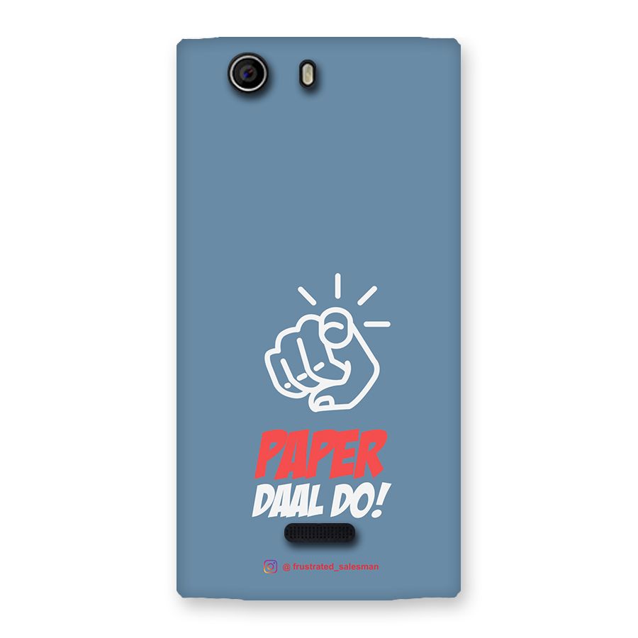 Paper Daal Do SteelBlue Back Case for Canvas Nitro 2 E311