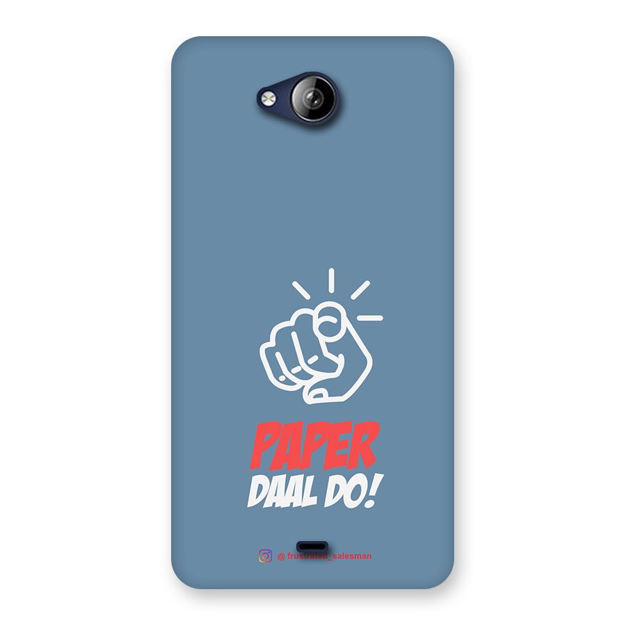 Paper Daal Do SteelBlue Back Case for Canvas Play Q355