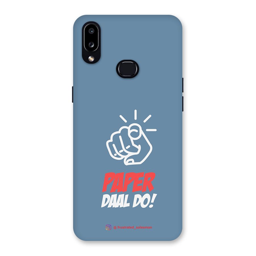 Paper Daal Do SteelBlue Back Case for Galaxy A10s