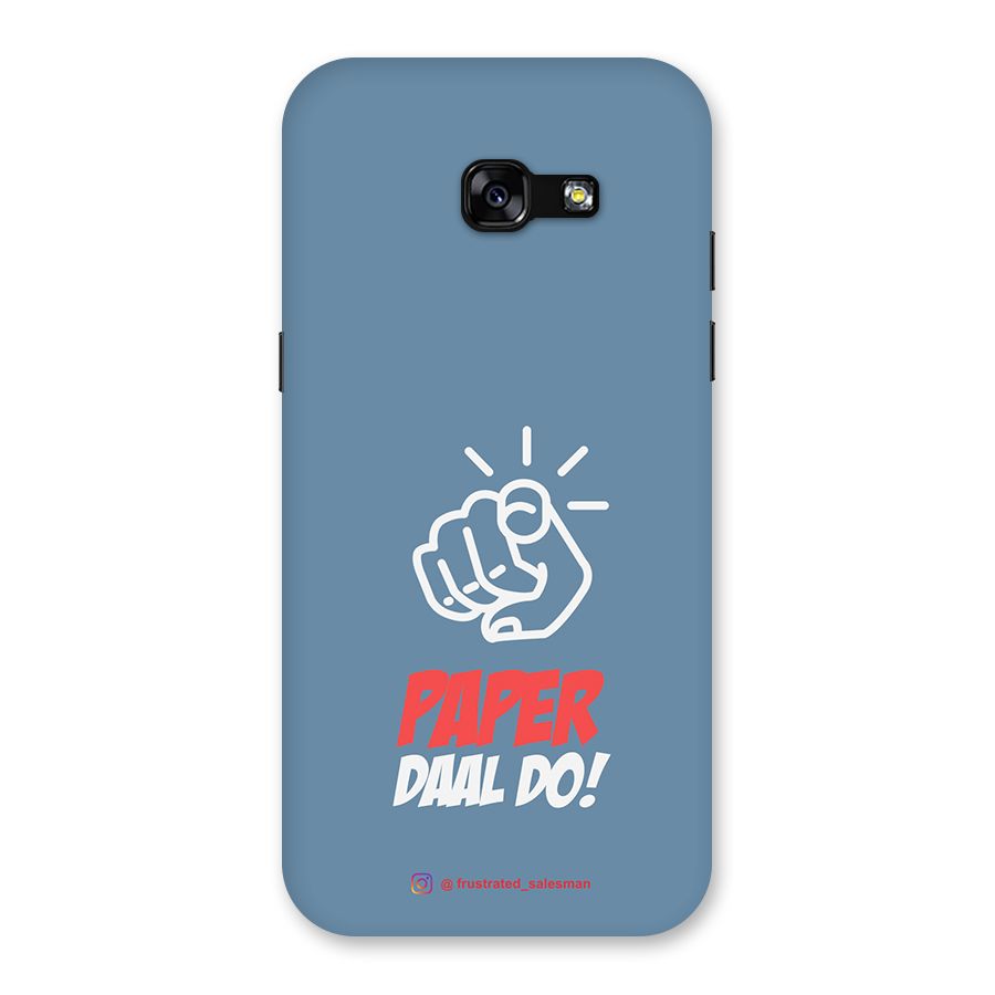 Paper Daal Do SteelBlue Back Case for Galaxy A5 2017
