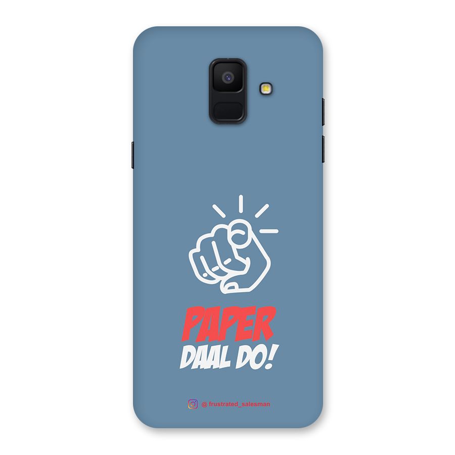Paper Daal Do SteelBlue Back Case for Galaxy A6 (2018)
