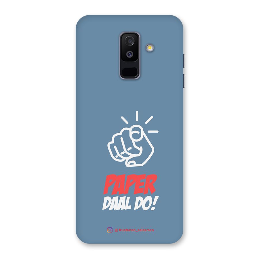 Paper Daal Do SteelBlue Back Case for Galaxy A6 Plus