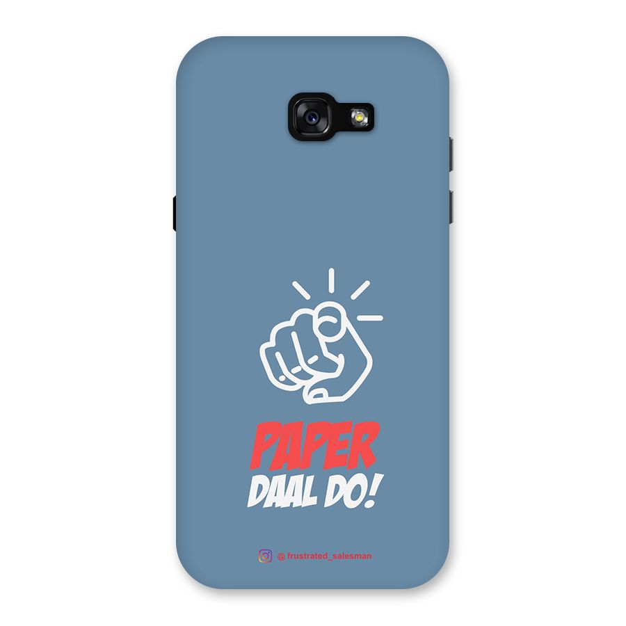 Paper Daal Do SteelBlue Back Case for Galaxy A7 (2017)