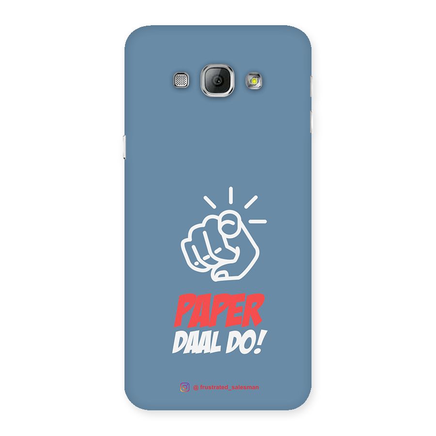 Paper Daal Do SteelBlue Back Case for Galaxy A8