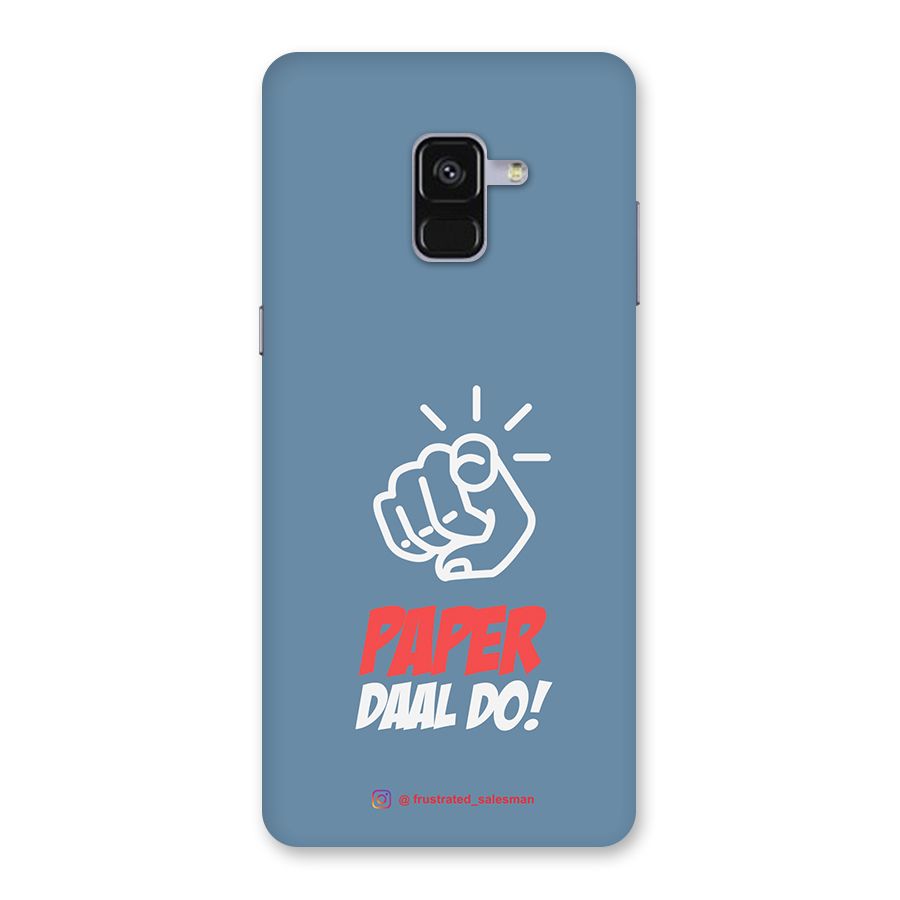 Paper Daal Do SteelBlue Back Case for Galaxy A8 Plus