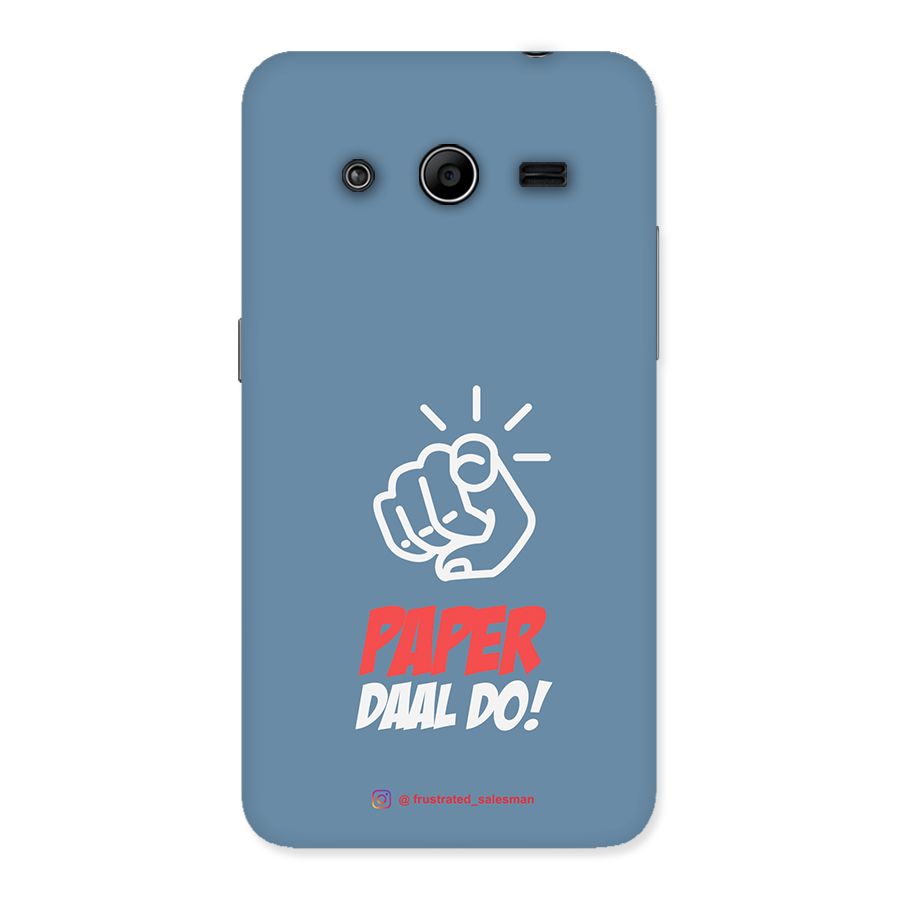 Paper Daal Do SteelBlue Back Case for Galaxy Core 2