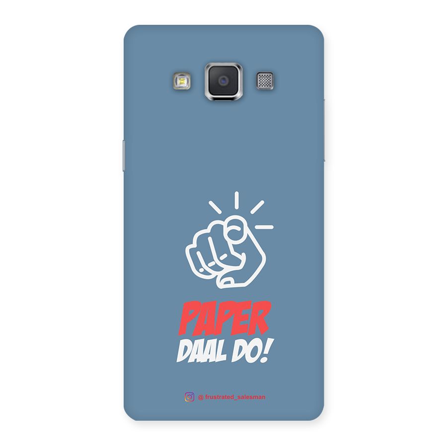 Paper Daal Do SteelBlue Back Case for Galaxy Grand 3
