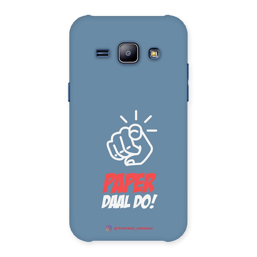 Paper Daal Do SteelBlue Back Case for Galaxy J1