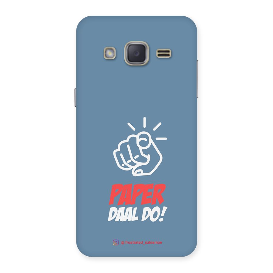 Paper Daal Do SteelBlue Back Case for Galaxy J2