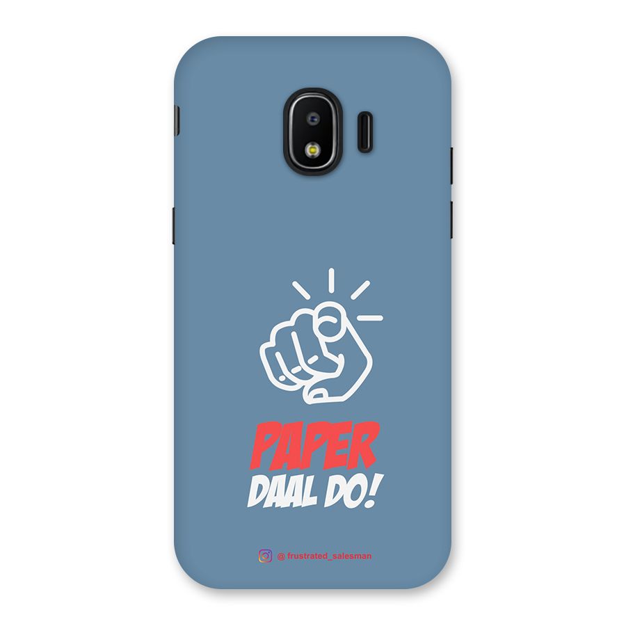 Paper Daal Do SteelBlue Back Case for Galaxy J2 Pro 2018