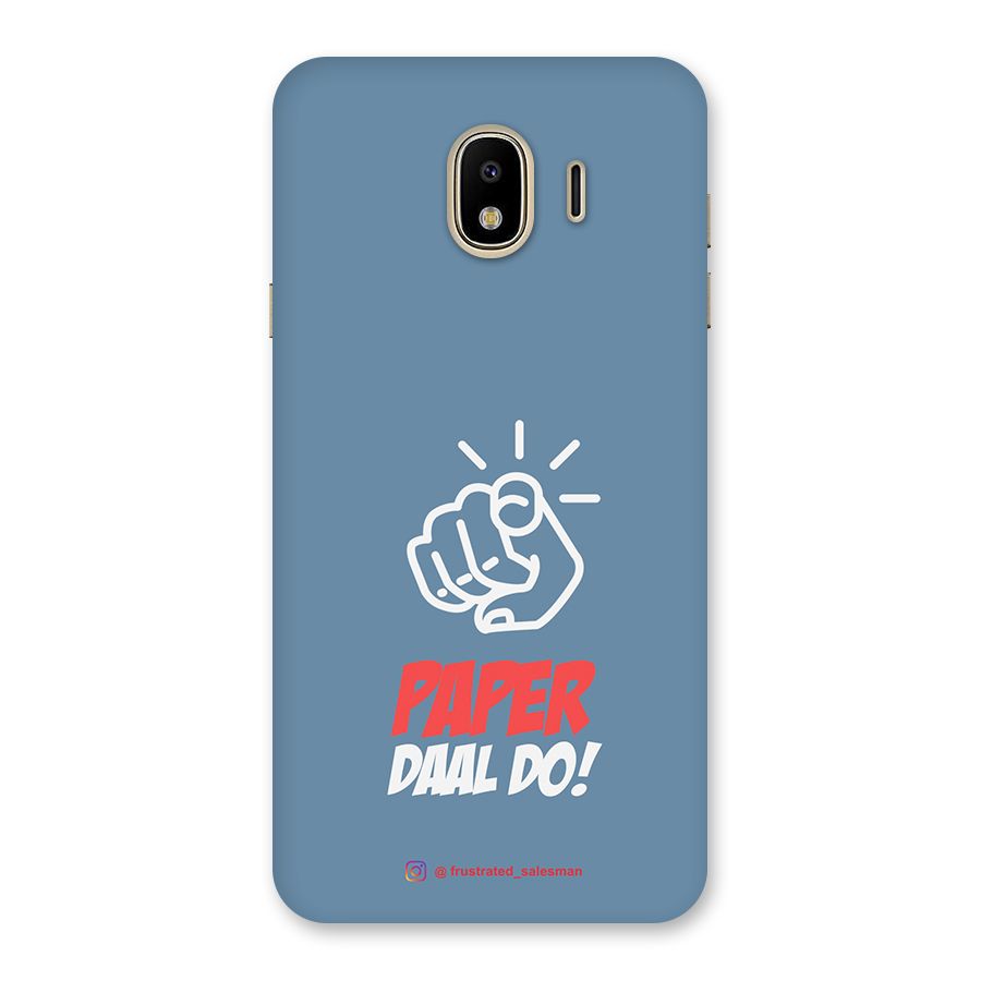 Paper Daal Do SteelBlue Back Case for Galaxy J4