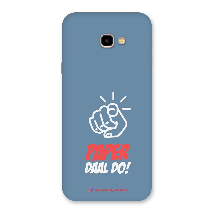 Paper Daal Do SteelBlue Back Case for Galaxy J4 Plus