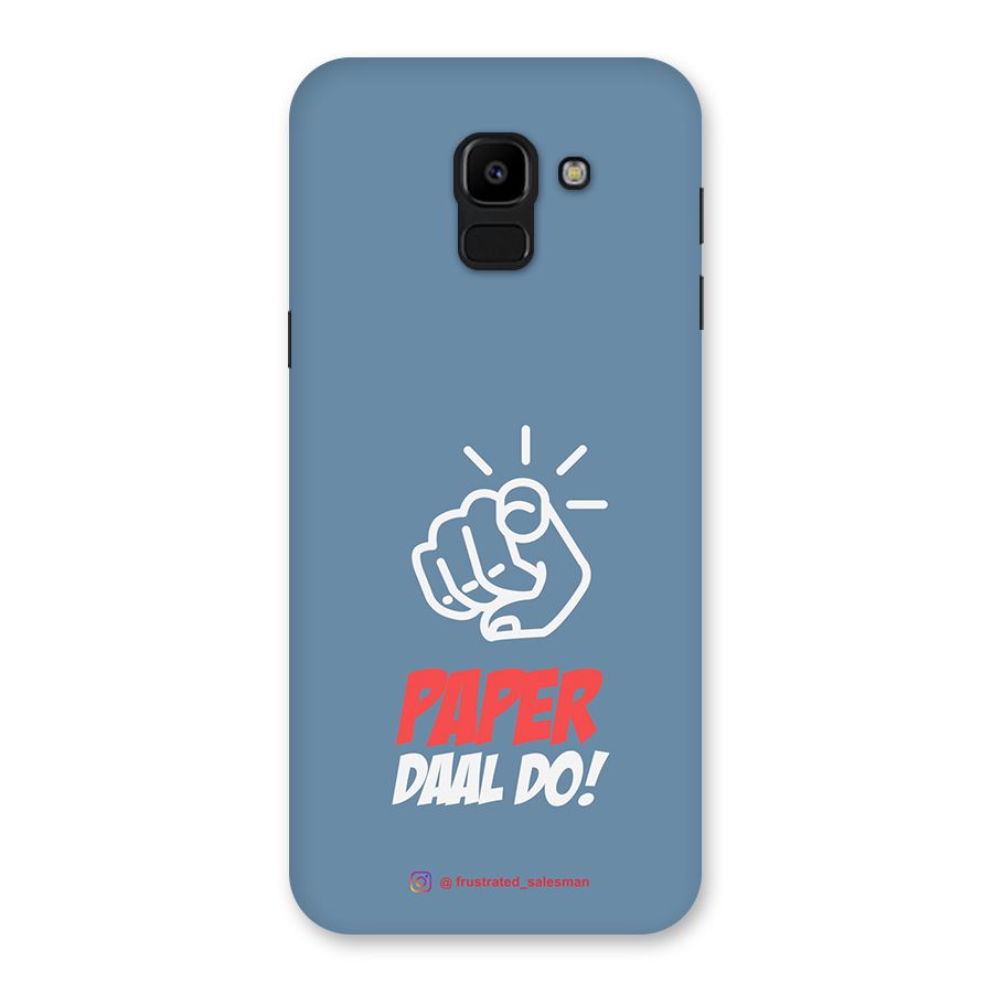 Paper Daal Do SteelBlue Back Case for Galaxy J6