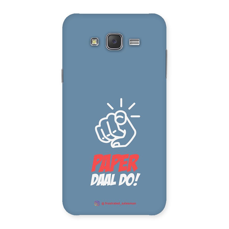 Paper Daal Do SteelBlue Back Case for Galaxy J7
