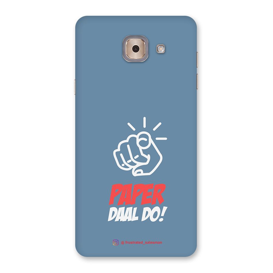Paper Daal Do SteelBlue Back Case for Galaxy J7 Max