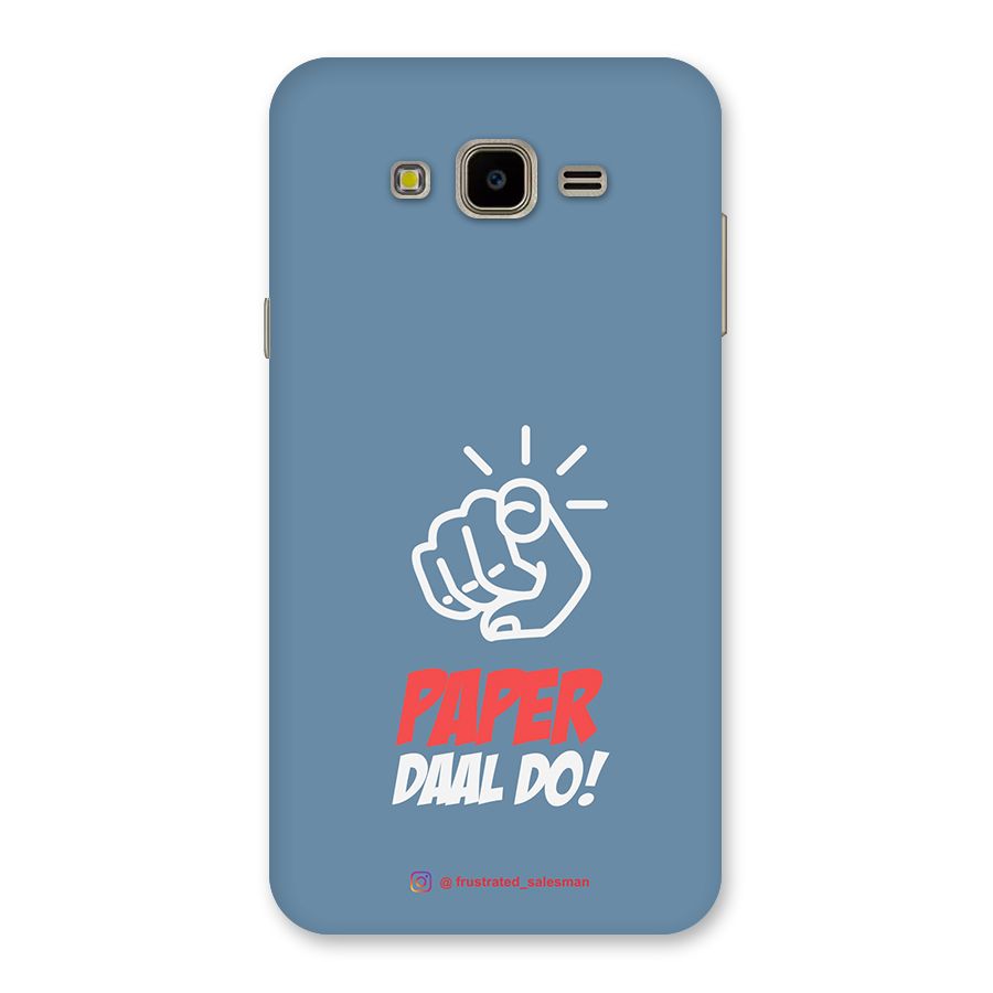 Paper Daal Do SteelBlue Back Case for Galaxy J7 Nxt