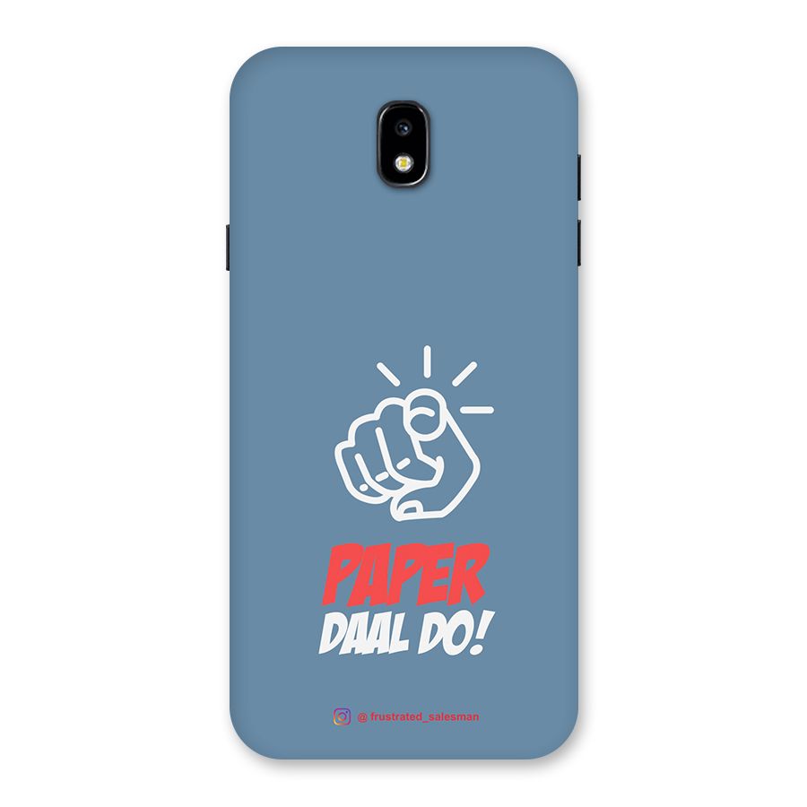 Paper Daal Do SteelBlue Back Case for Galaxy J7 Pro