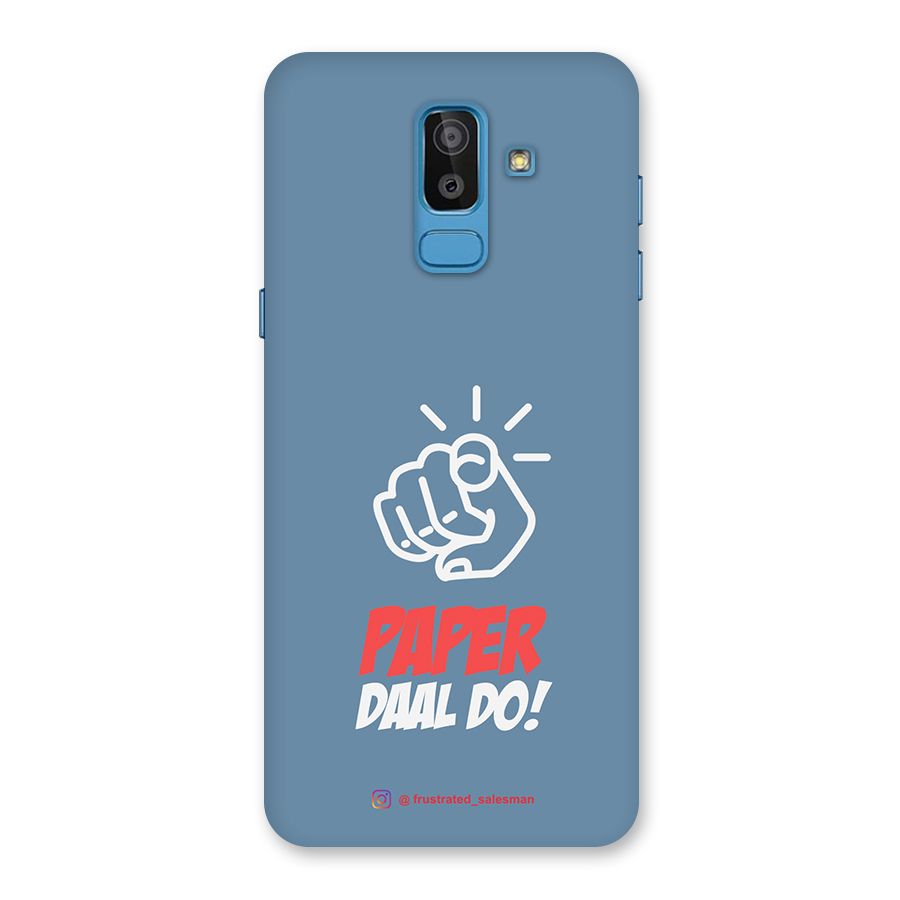 Paper Daal Do SteelBlue Back Case for Galaxy J8