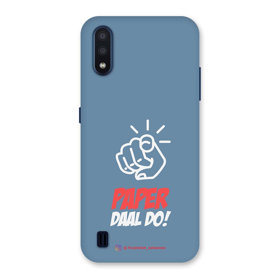 Paper Daal Do SteelBlue Back Case for Galaxy M01