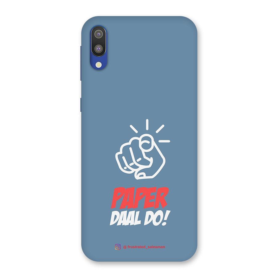 Paper Daal Do SteelBlue Back Case for Galaxy M10