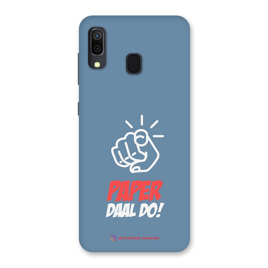 Paper Daal Do SteelBlue Back Case for Galaxy M10s