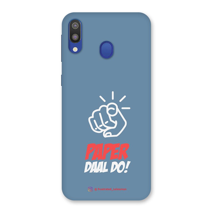 Paper Daal Do SteelBlue Back Case for Galaxy M20