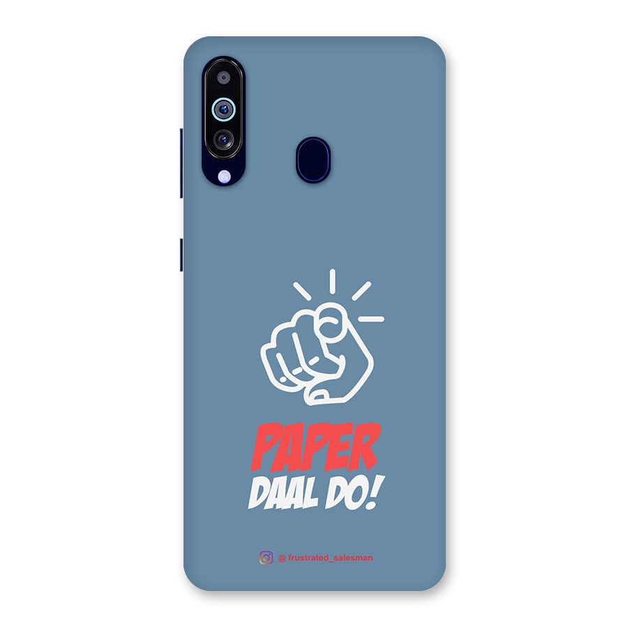Paper Daal Do SteelBlue Back Case for Galaxy M40