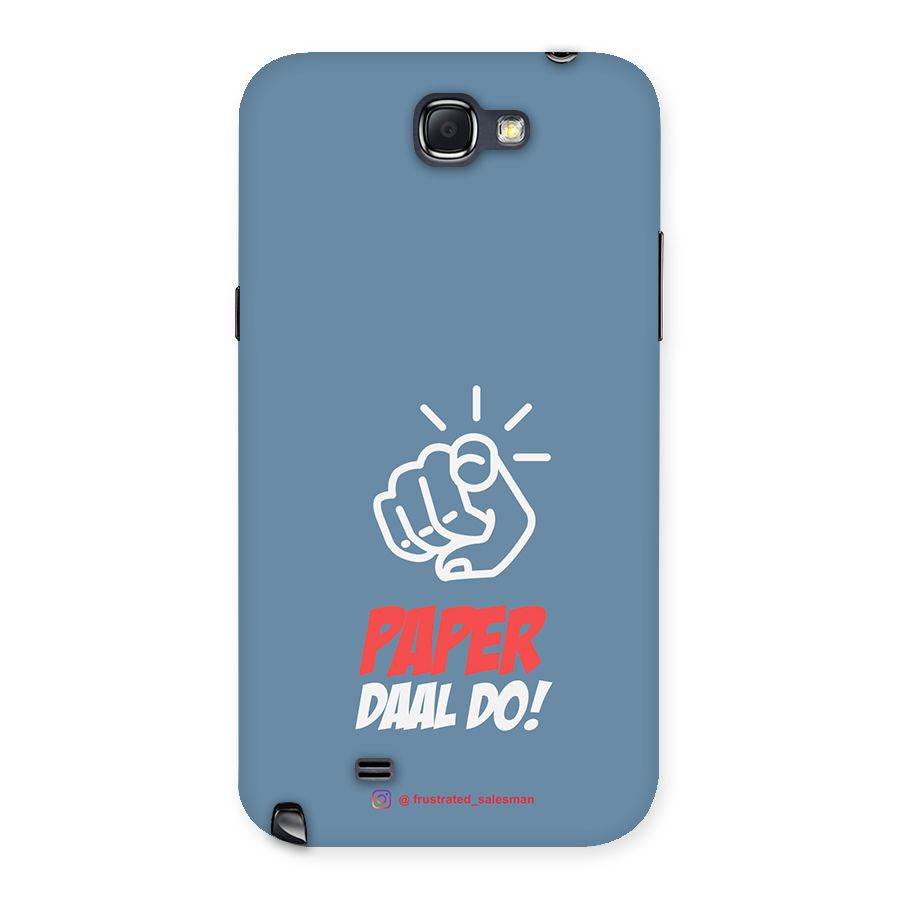 Paper Daal Do SteelBlue Back Case for Galaxy Note 2