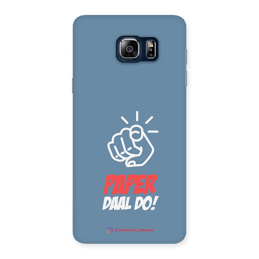 Paper Daal Do SteelBlue Back Case for Galaxy Note 5