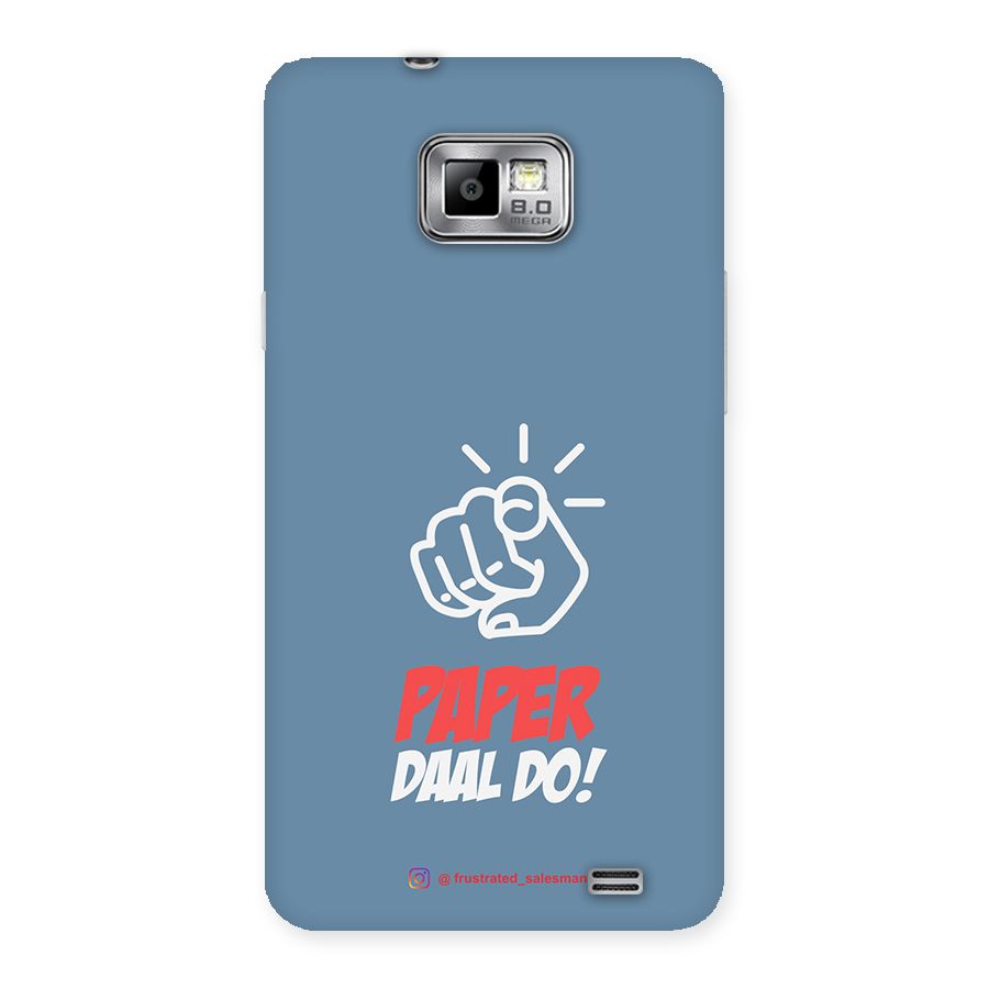 Paper Daal Do SteelBlue Back Case for Galaxy S2