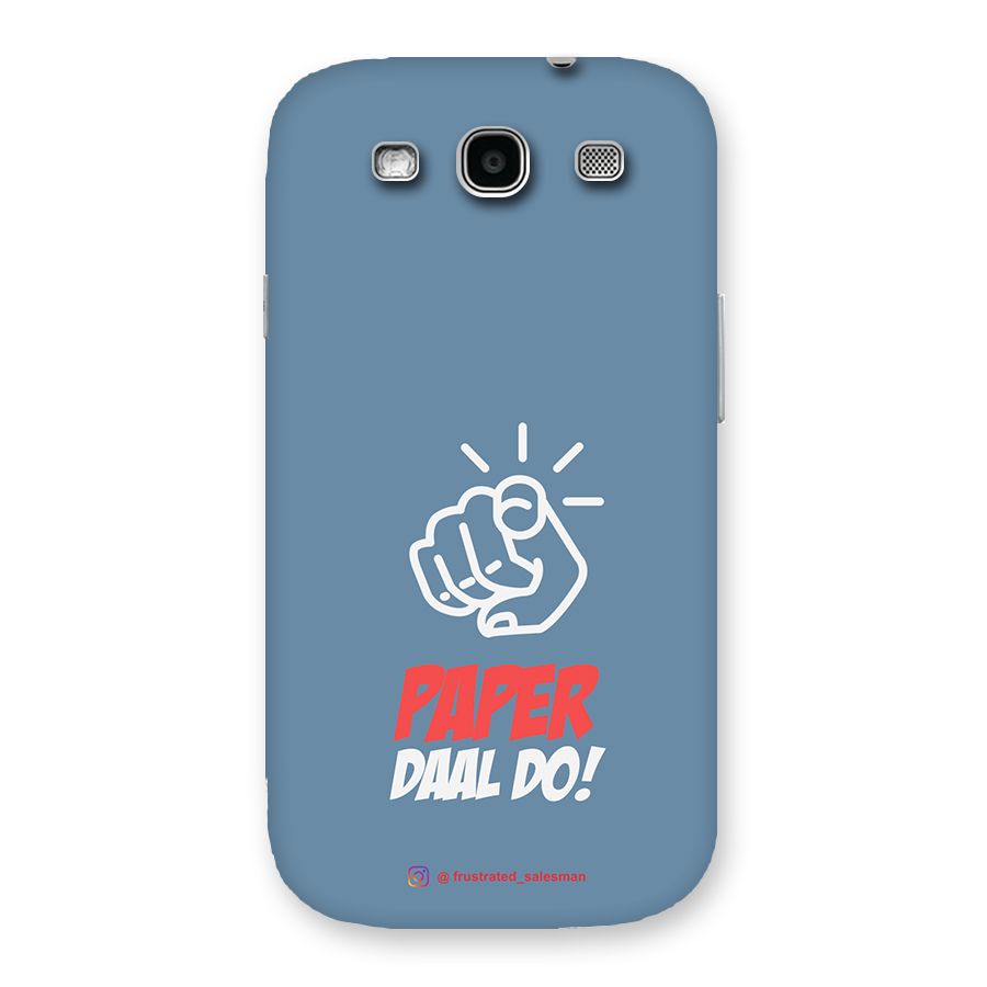 Paper Daal Do SteelBlue Back Case for Galaxy S3