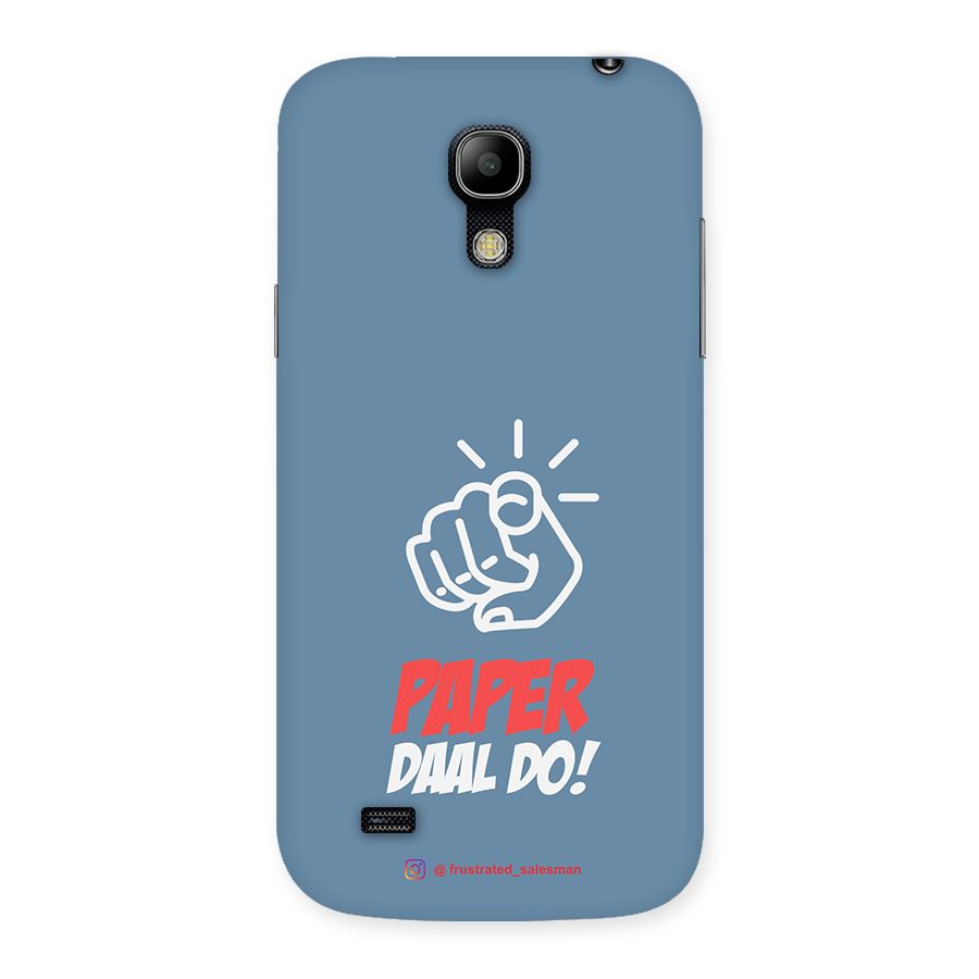 Paper Daal Do SteelBlue Back Case for Galaxy S4 Mini